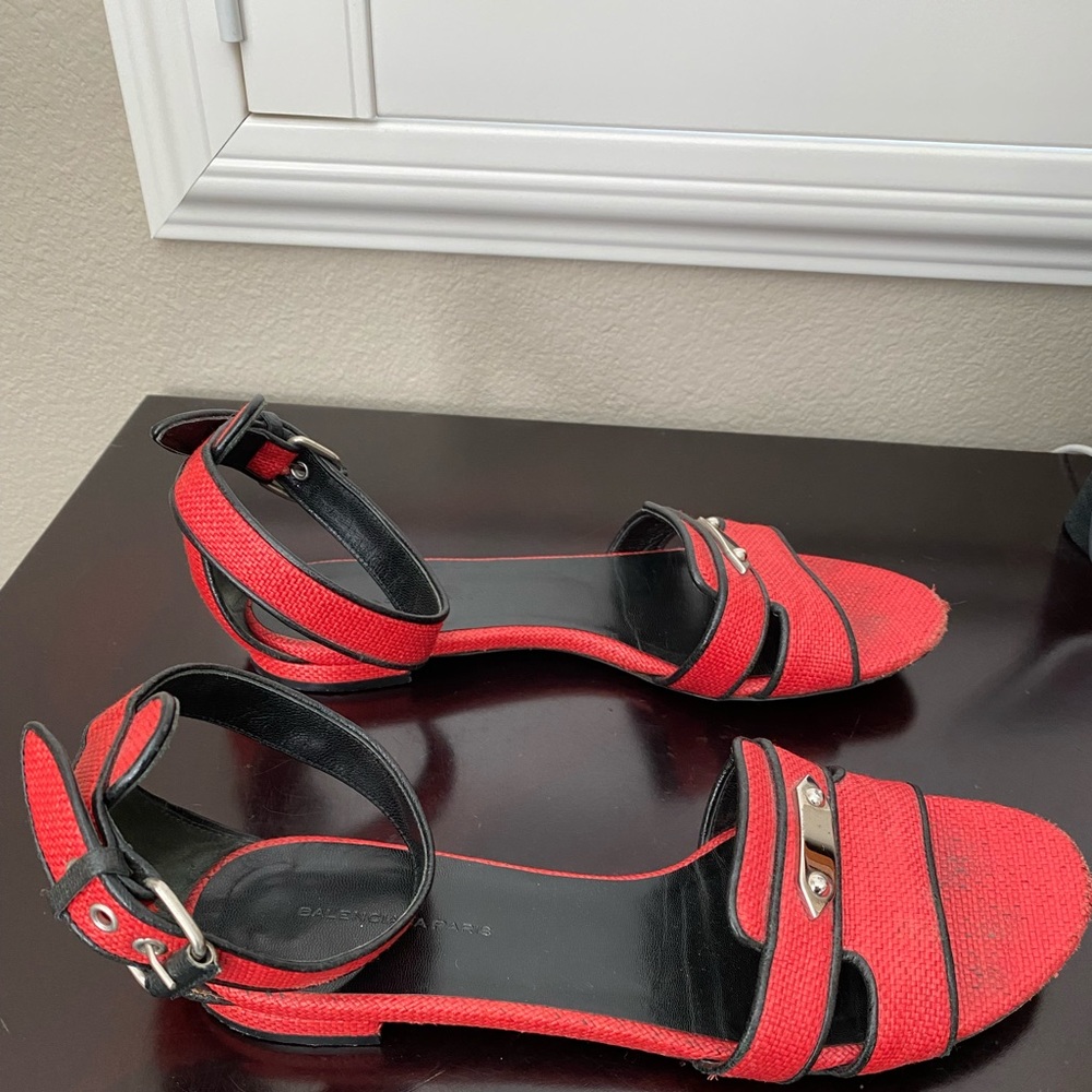 Balenciaga red sandals - Picture 3 of 7